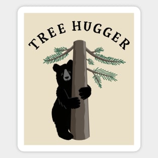 Tree Hugger Black Bear Environmental Forest Wild Life Magnet